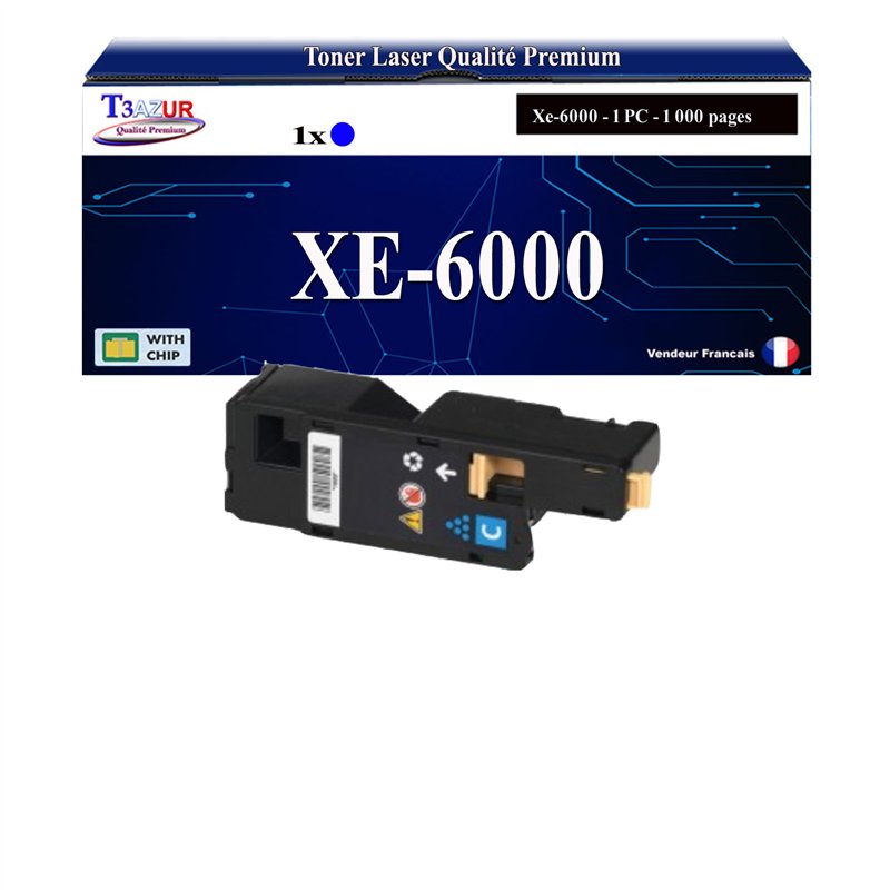 Toner compatible Xerox Phaser 6000/6010 (106R01627) -Cyan - 1 000 pages