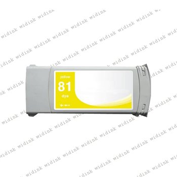 Cartouche compatible HP 81 (C4933A) - Jaune - 680ml