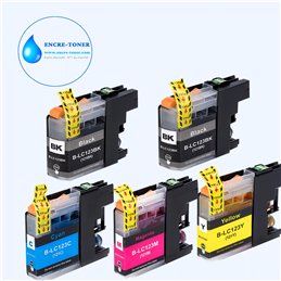 Lot de 5 Cartouches compatibles Brother LC121XL/ LC123XL V3