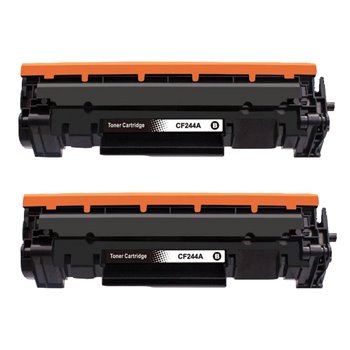 Lot de 2 Toners compatibles HP CF244A (44A) -1 000 pages