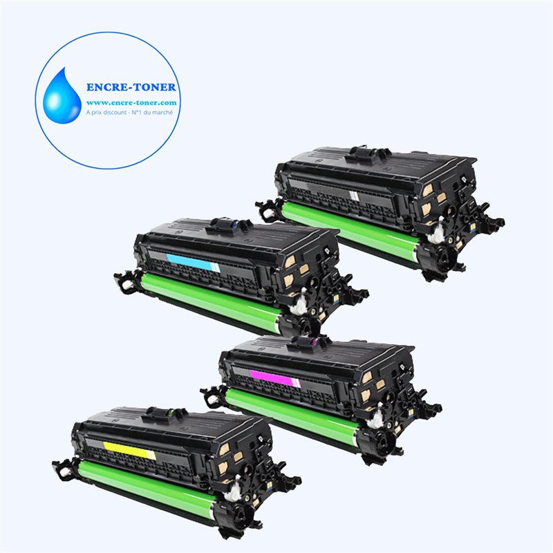 Lot de 4 Toners compatibles avec Canon 046H (Noir+Couleur)