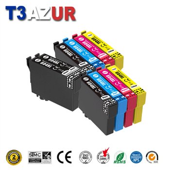 Lot de 8 Cartouches compatibles Epson 604XL