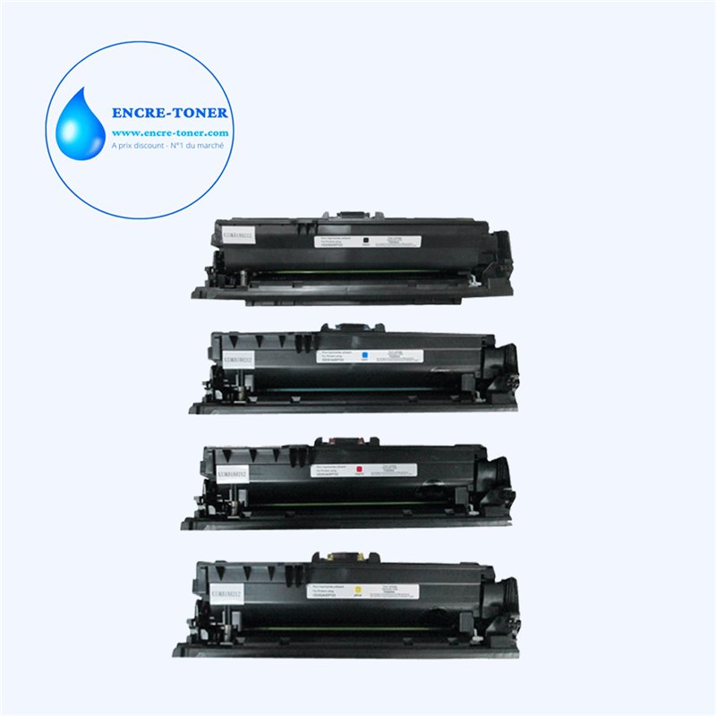 lot de 4 Toners compatibles avec Canon 723H/732H (Noir+Couleur)