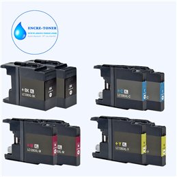Lot de 8 Cartouches compatibles avec Brother LC1240 / LC1280XL