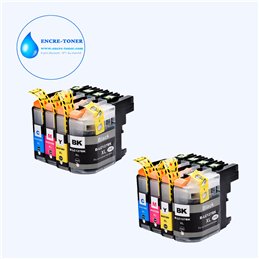 Lot de 8 Cartouches compatibles Brother LC127XL / LC125XL