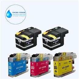 Lot de 5 Cartouches compatibles Brother LC129XL / LC125XL