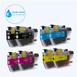 Lot de 8 Cartouches compatibles Brother LC3213 / LC3211XL