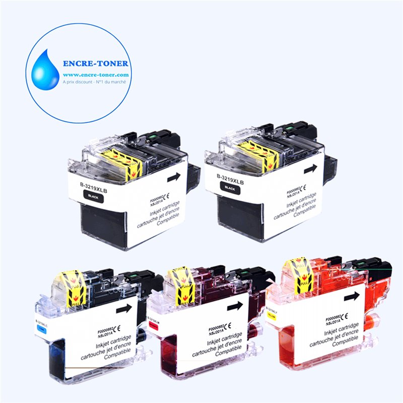 Lot de 5 Cartouche compatible Brother LC3217/LC3219XL