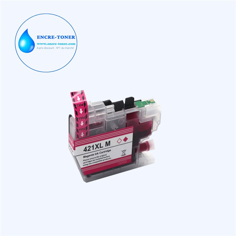 Cartouche compatible Brother LC421XL (LC421XLM) Magenta