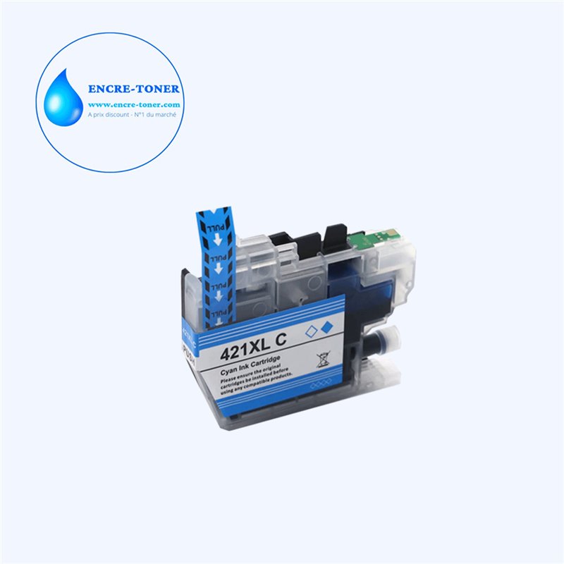 Cartouche compatible Brother LC421XL (LC421XLC) Cyan