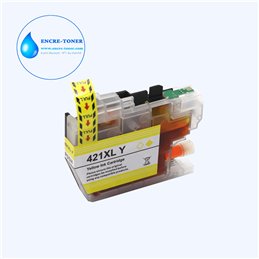Cartouche compatible Brother LC421XL (LC421XLY) Jaune