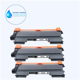 3x Toners compatibles Brother TN2220/ TN2010- 2 600 pages