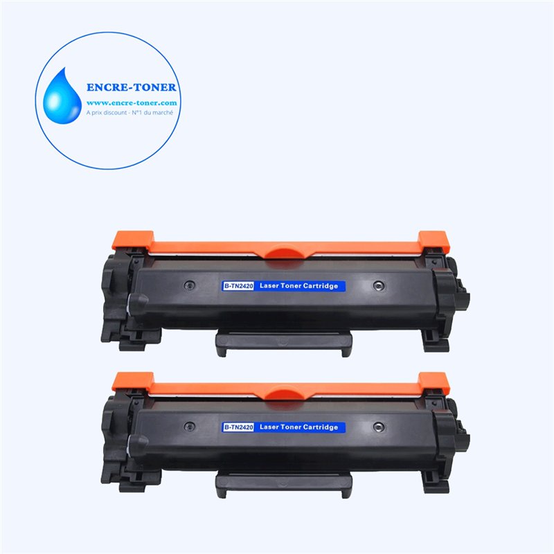 2x Toners compatibles Brother TN2420/ TN2410 - 3 000 pages