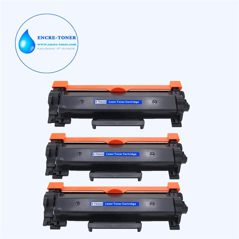 3x Toners compatibles Brother TN2420/ TN2410 - 3 000 pages