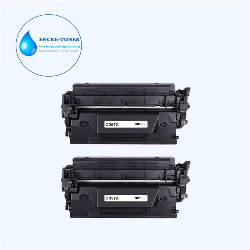 2x Toners compatibles Canon 057H (3010C002/3010C004) - 10 000 pages