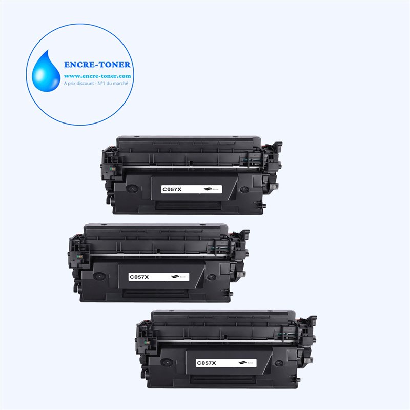 3x Toners compatibles Canon 057H (3010C002/3010C004) - 10 000 pages
