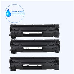 3x Toners compatibles avec Canon CRG-737 / CF283X - 2 400 pages
