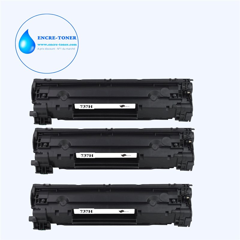 3x Toners compatibles avec Canon CRG-737 / CF283X - 2 400 pages
