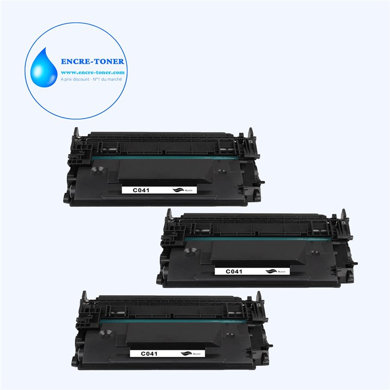 3x Toners compatibles avec Canon 041 (0452C002) - 10 000 pages